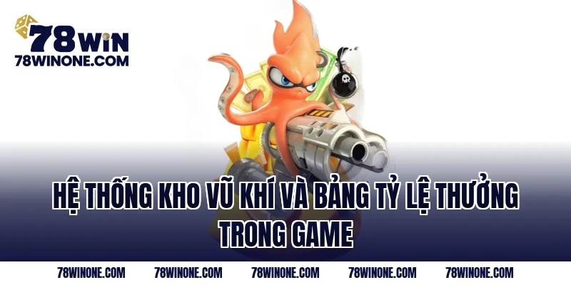 Hệ thống kho vũ khí và bảng tỷ lệ thưởng trong game