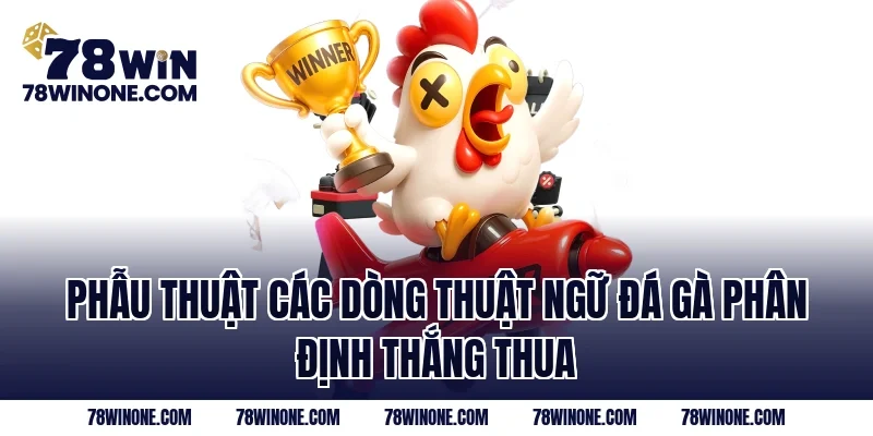 Phẫu thuật các dòng thuật ngữ đá gà phân định thắng thua
